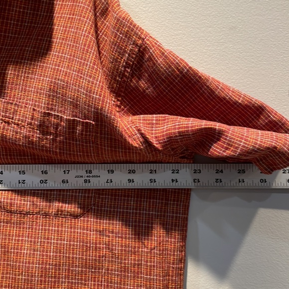 Men’s Hemp/Cotton “OF THE EARTH” Burnt Siena Plaid Button Down | Men’s Medium - Picture 5 of 6